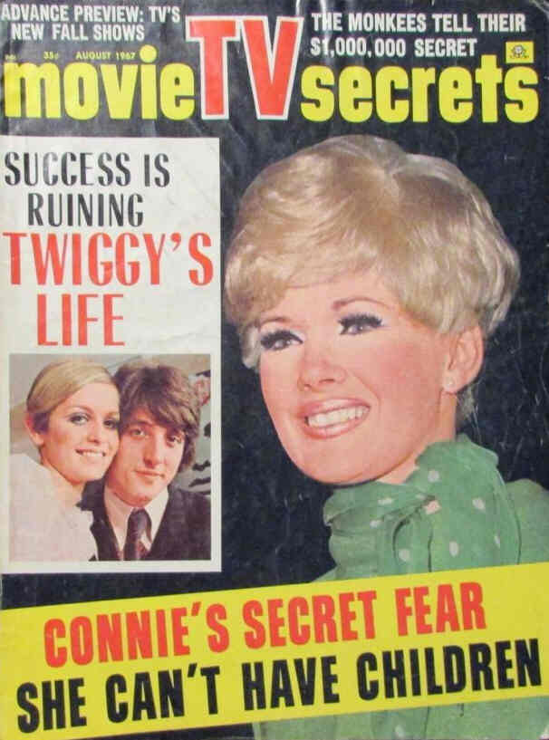 MOVIE SECRETS magazine side cover August 1967
