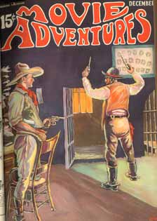 MOVIE ADVENTURES magazine side cover Issue 3  Vol 1 # 3 December 1924