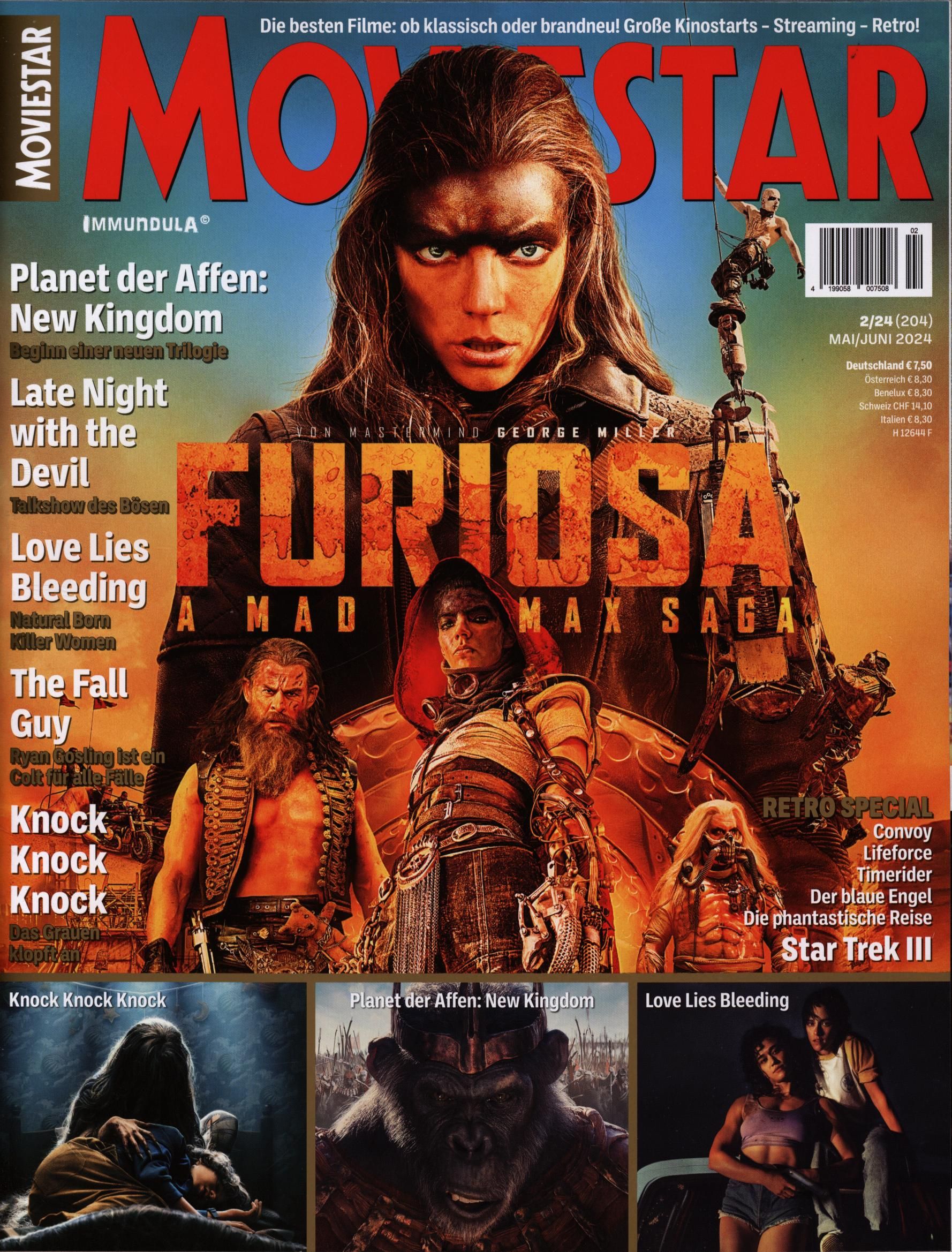 MOVIESTAR magazine side cover Issue 204  May/June 2024