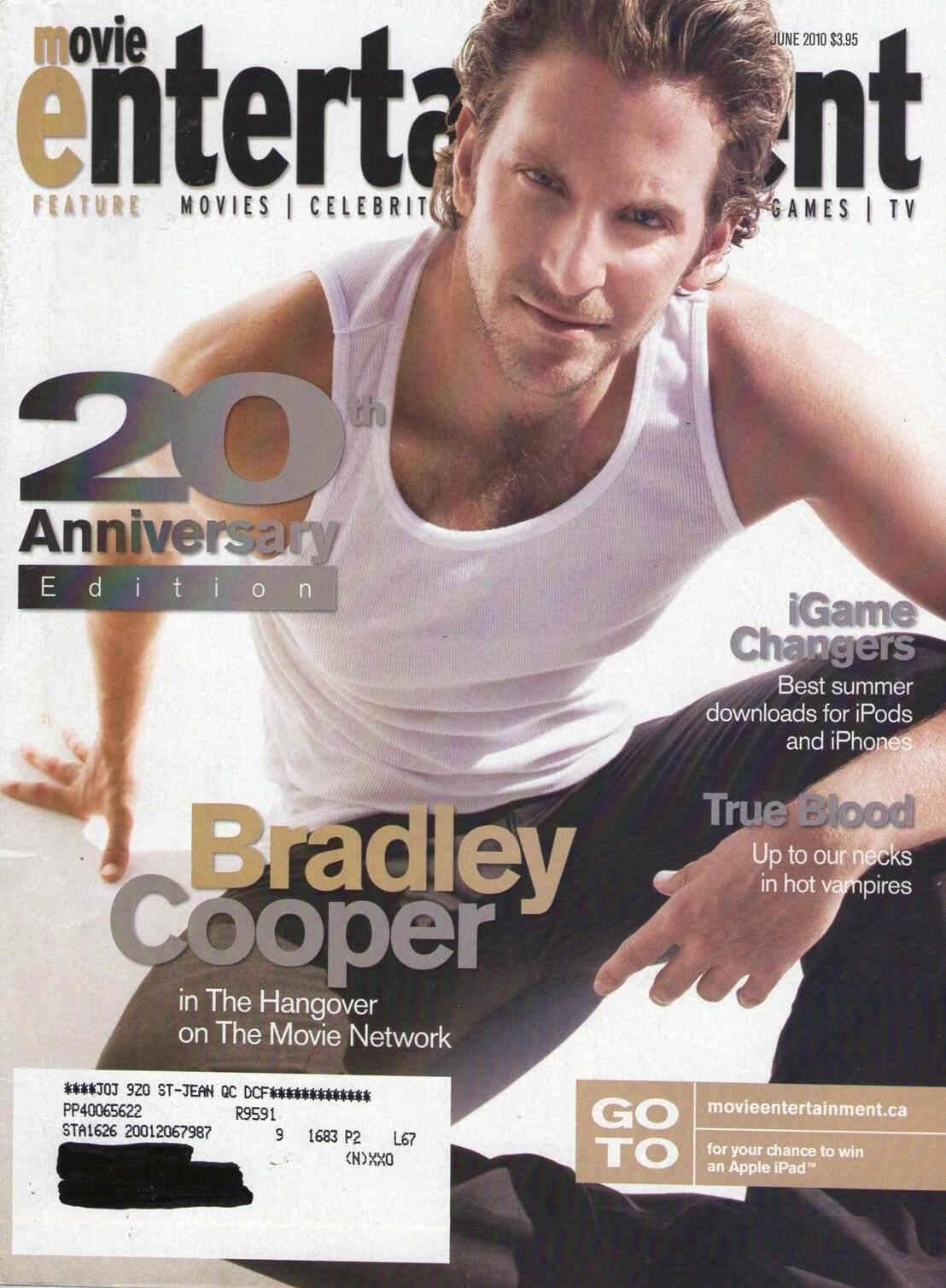MOVIE ENTERTAINMENT magazine side cover June 2010