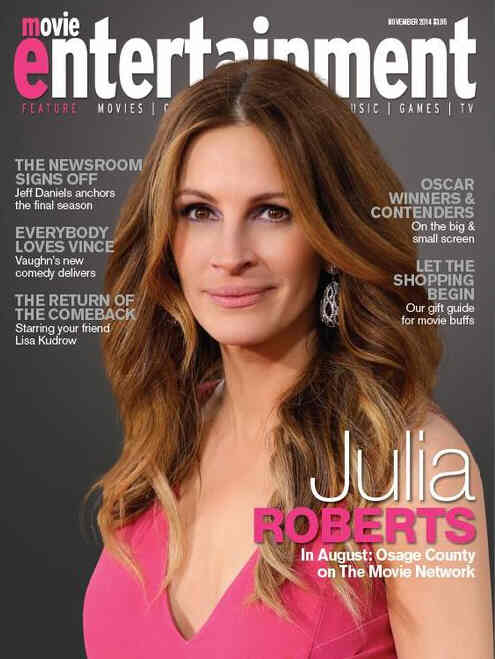 MOVIE ENTERTAINMENT magazine side cover November 2014