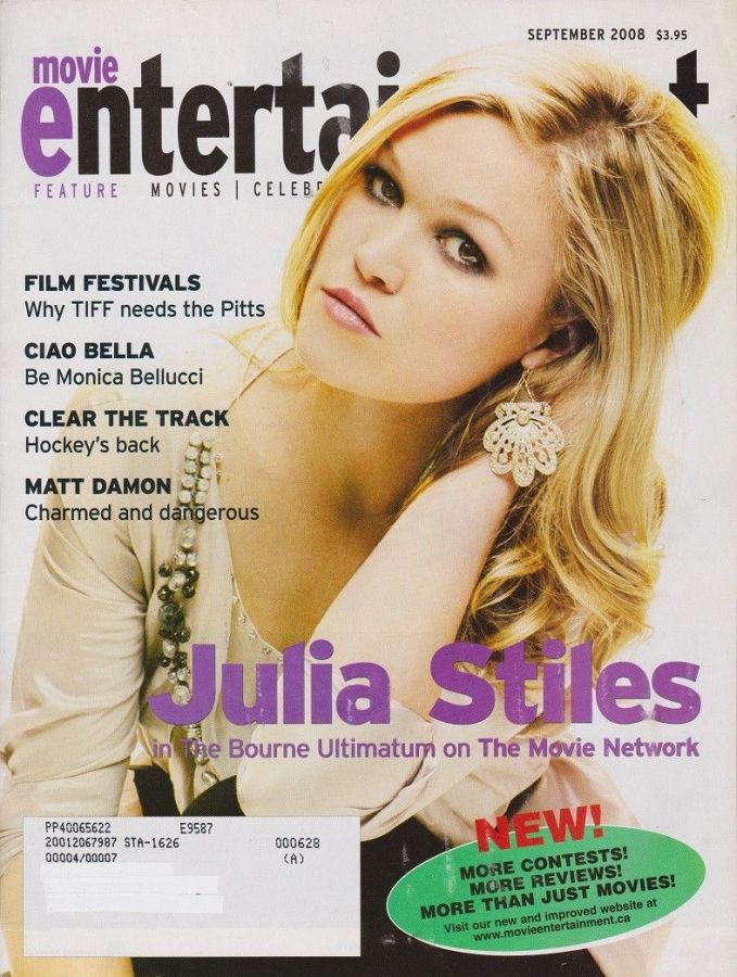 MOVIE ENTERTAINMENT magazine side cover  September 2008