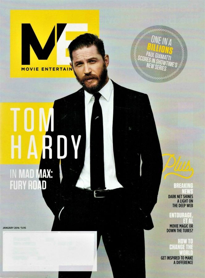 MOVIE ENTERTAINMENT magazine side cover January 2016