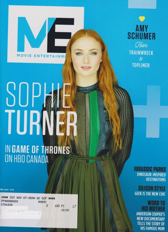 MOVIE ENTERTAINMENT magazine side cover April 2016