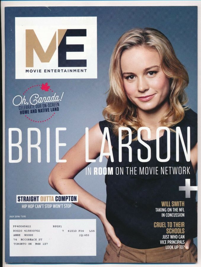 MOVIE ENTERTAINMENT magazine side cover July 2016