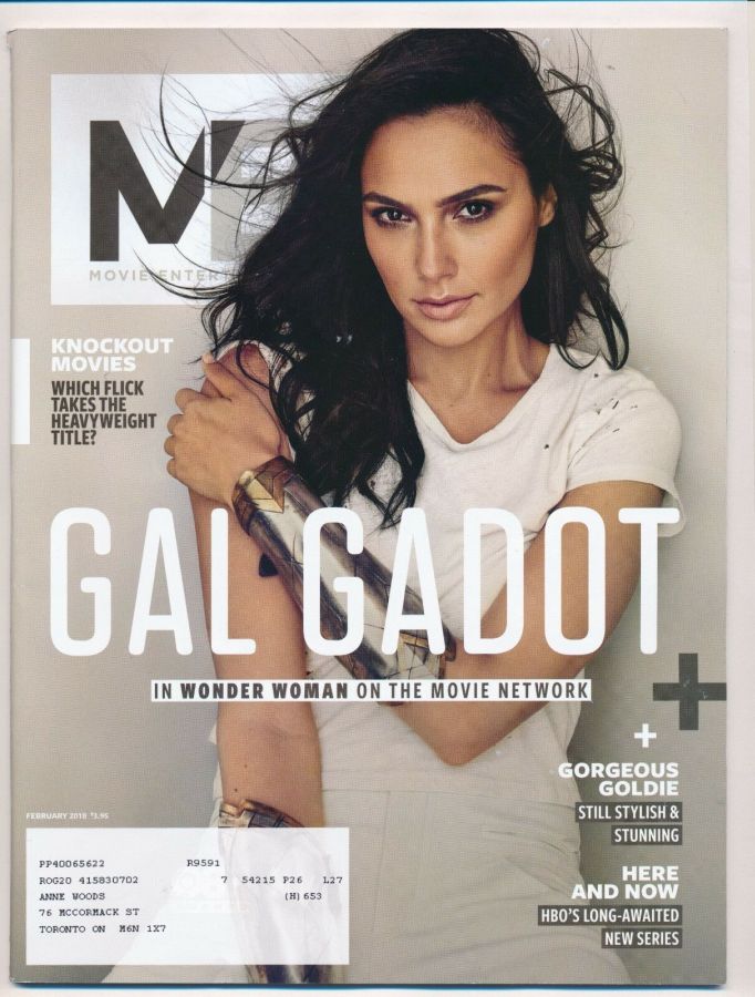 MOVIE ENTERTAINMENT magazine side cover  February 2018