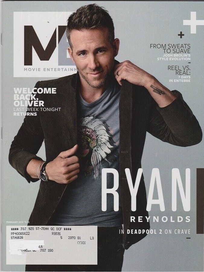 MOVIE ENTERTAINMENT magazine side cover  February 2019