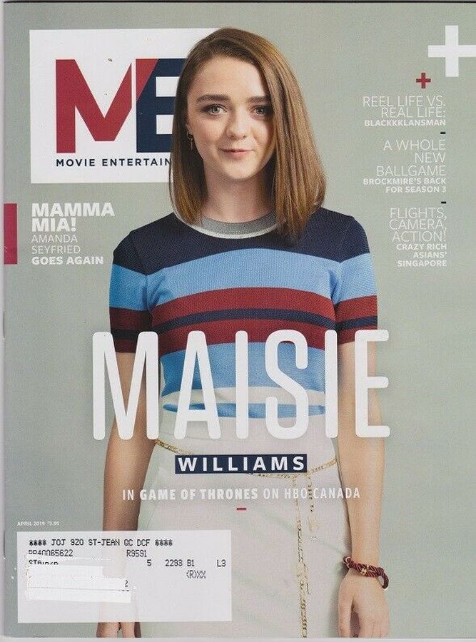 MOVIE ENTERTAINMENT magazine side cover  April 2019