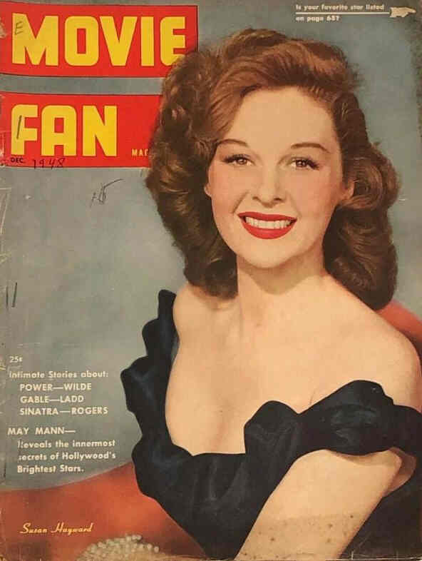 MOVIE FAN magazine side cover  December 1948