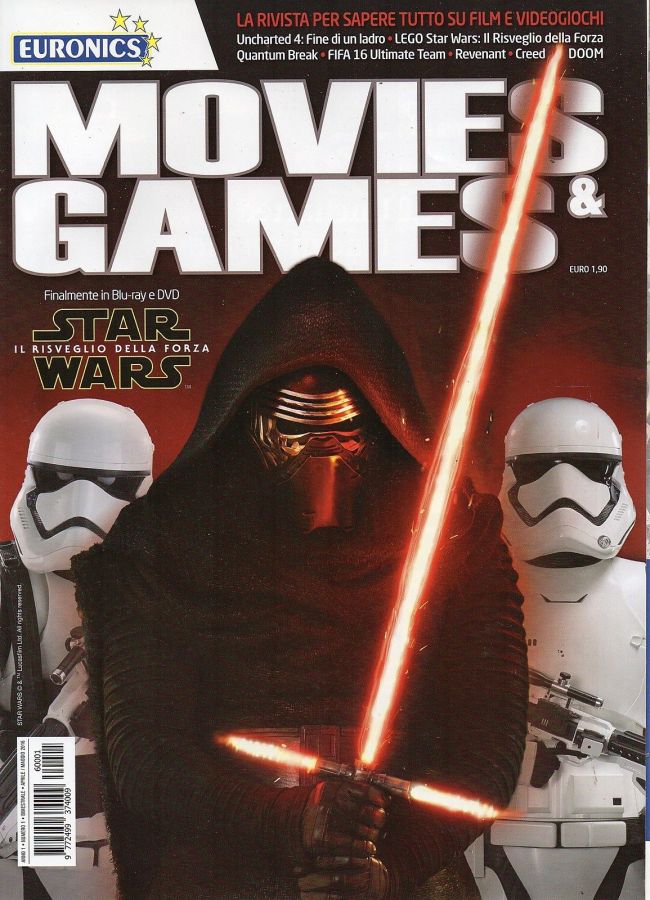 MOVIES AND GAMES magazine side cover Issue 1 April/May 2016