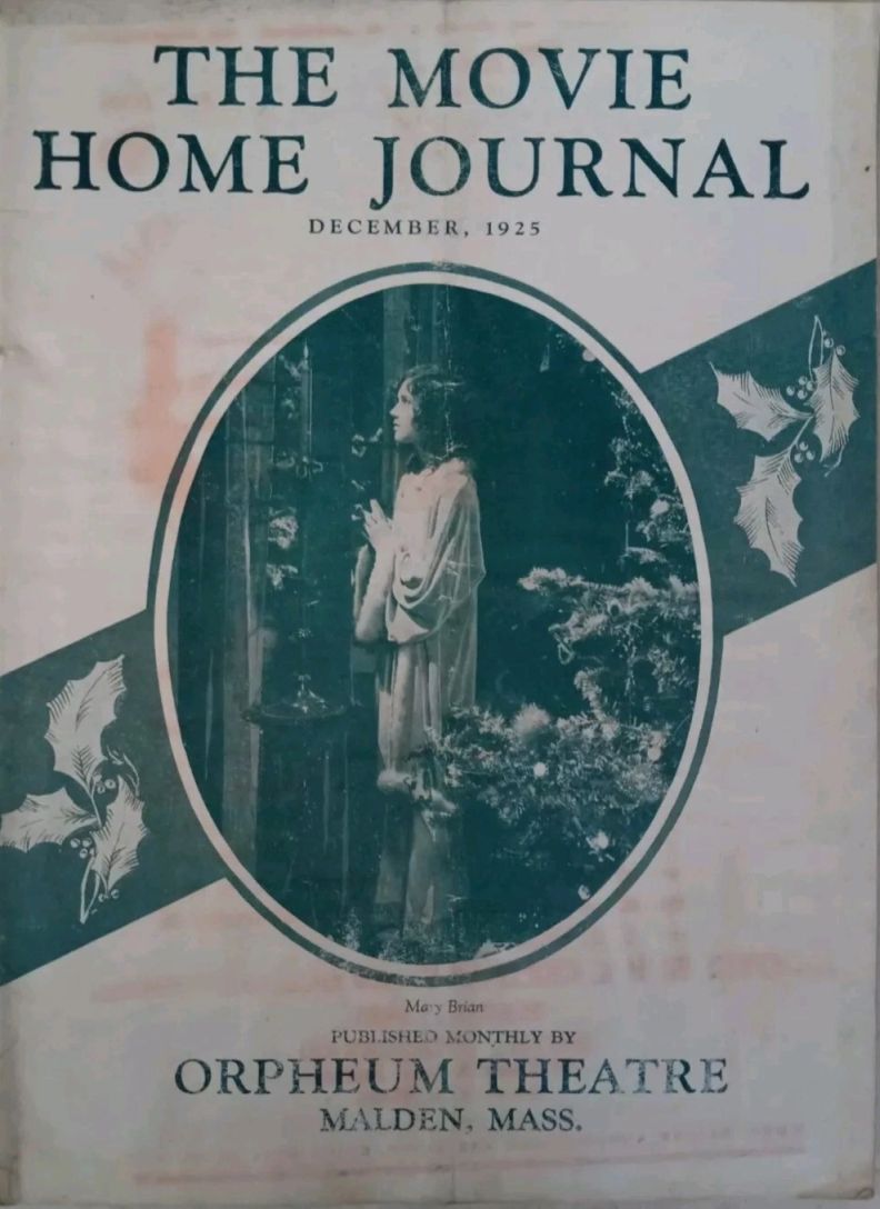 MOVIE HOME JOURNAL | THE magazine side cover  December 1925