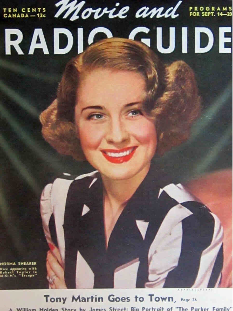 MOVIE-RADIO GUIDE magazine side cover 14 September 1940