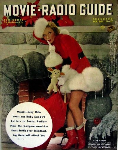 MOVIE-RADIO GUIDE magazine side cover 21 December 1940
