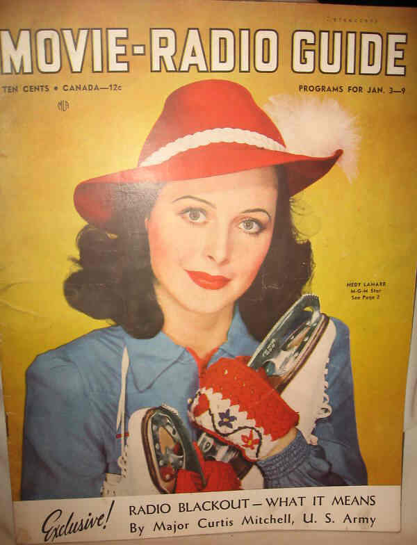 MOVIE-RADIO GUIDE magazine side cover 3 January 1941