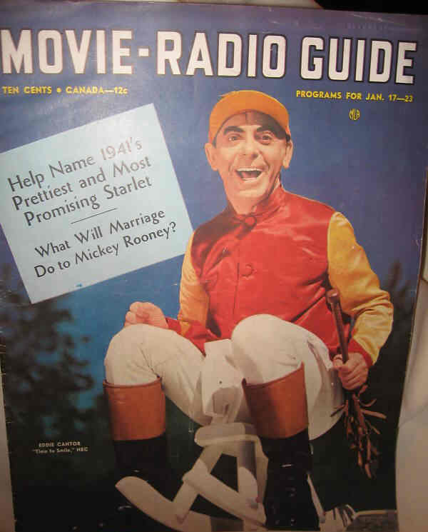 MOVIE-RADIO GUIDE magazine side cover 17 January 1941