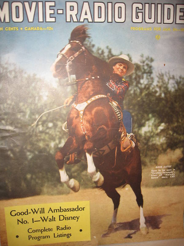 MOVIE-RADIO GUIDE magazine side cover 24 January 1941