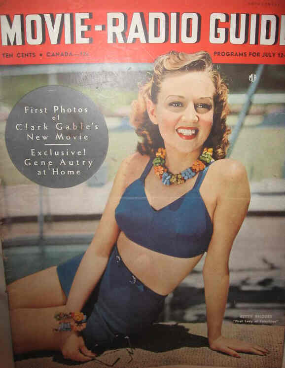 MOVIE-RADIO GUIDE magazine side cover 12 July 1941