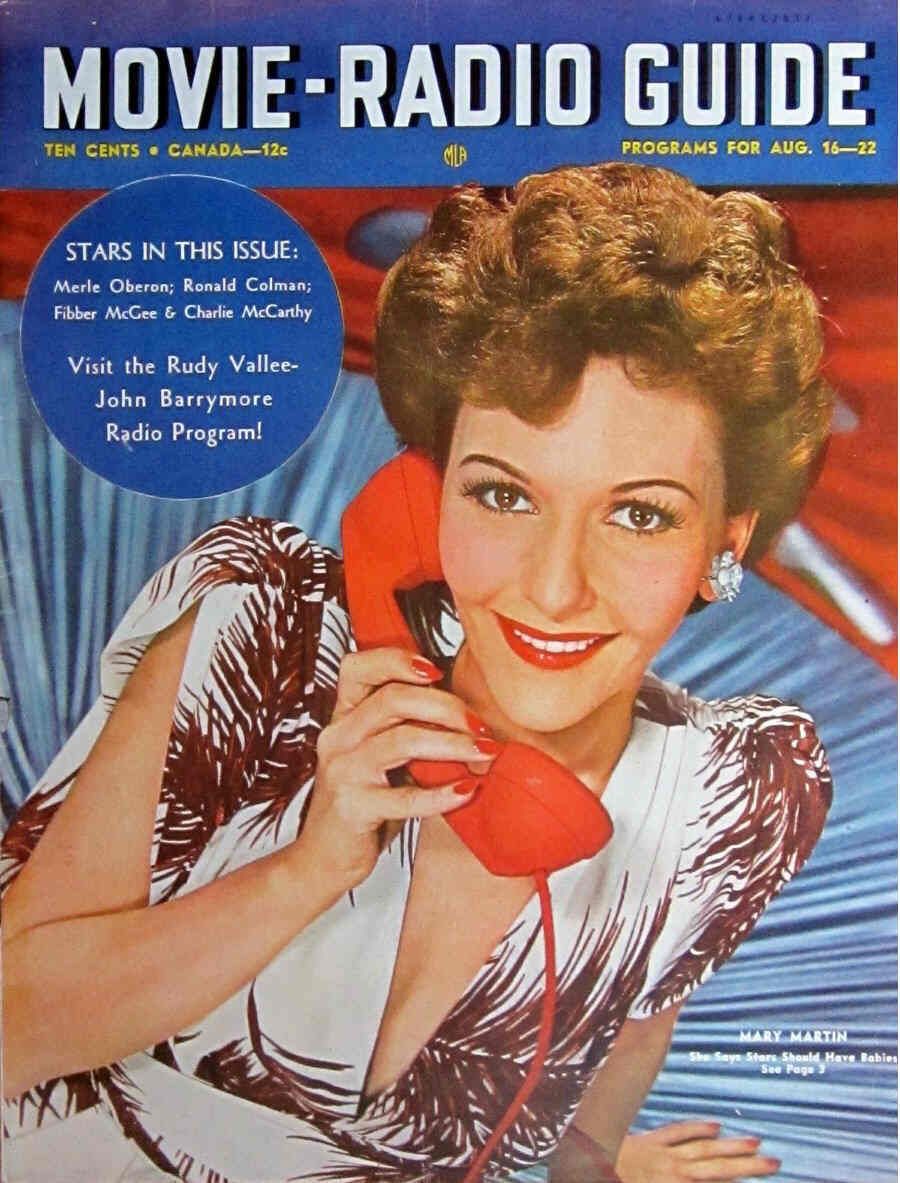 MOVIE-RADIO GUIDE magazine side cover 16 August 1941