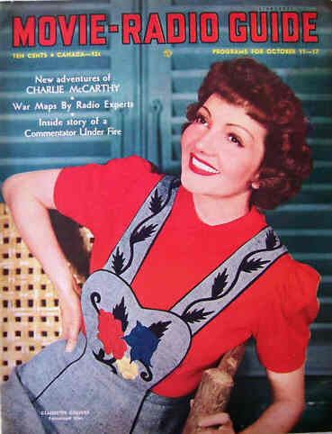 MOVIE-RADIO GUIDE magazine side cover 11 October 1941