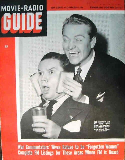 MOVIE-RADIO GUIDE magazine side cover 21 February 1942