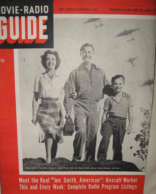 MOVIE-RADIO GUIDE magazine side cover 28 February 1942