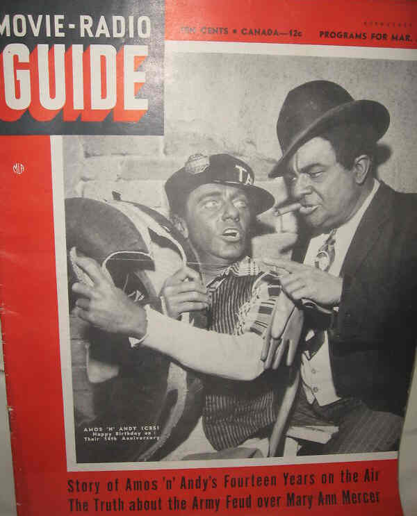 MOVIE-RADIO GUIDE magazine side cover 21 March 1942