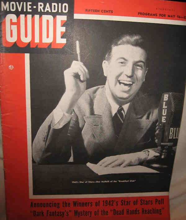 MOVIE-RADIO GUIDE magazine side cover 16 May 1942