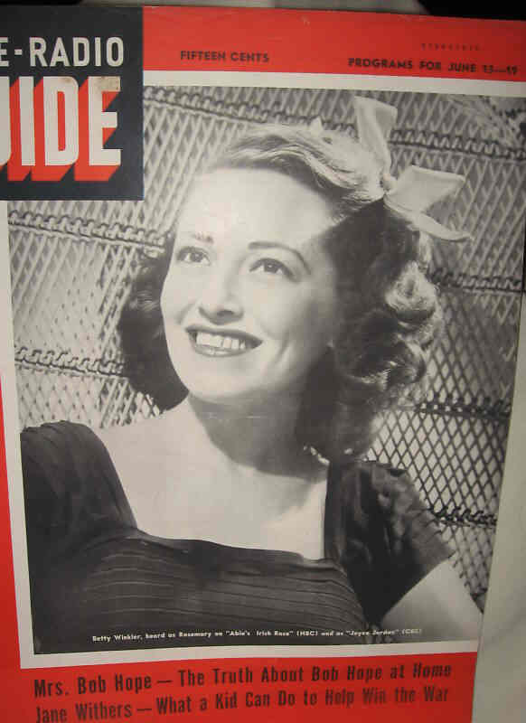 MOVIE-RADIO GUIDE magazine side cover 13 June 1942