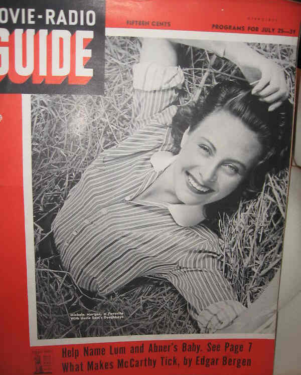 MOVIE-RADIO GUIDE magazine side cover 25 July 1942