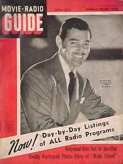 MOVIE-RADIO GUIDE magazine side cover 12 September 1942