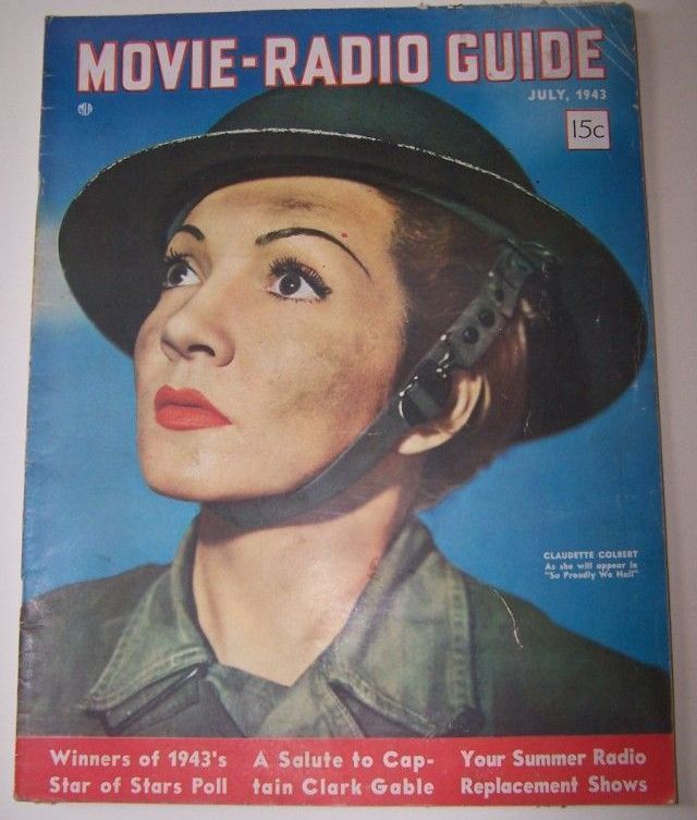 MOVIE-RADIO GUIDE magazine side cover July 1943