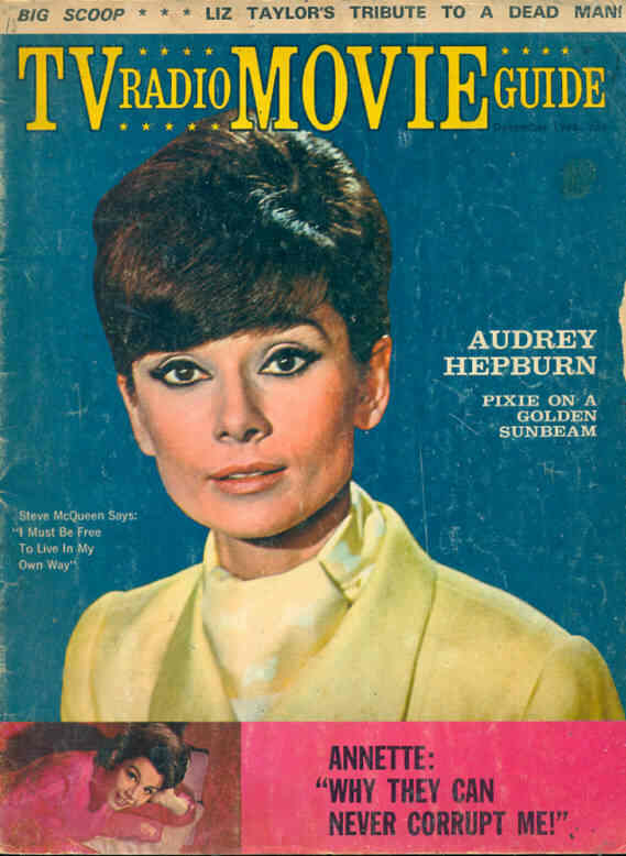 MOVIE-RADIO GUIDE magazine side cover December 1966