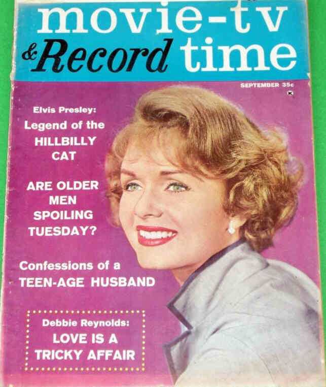 MOVIE-TV AND RECORD TIME magazine side cover September 1960