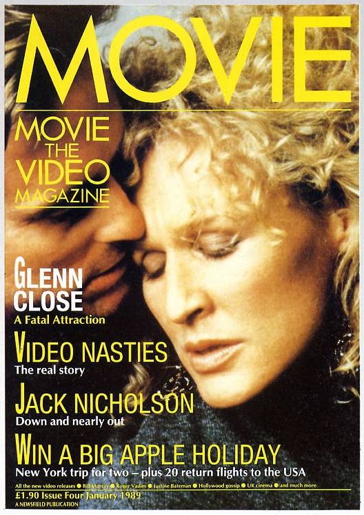 MOVIE (UK 80s) magazine side cover Issue 4 January 1989