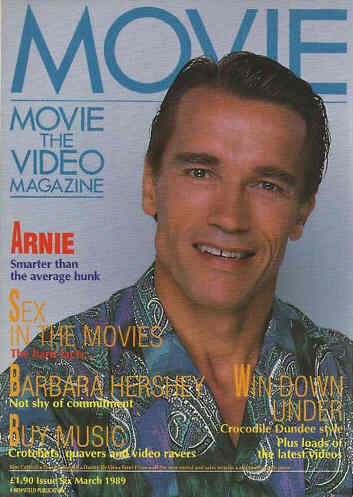 MOVIE (UK 80s) magazine side cover Issue 6 March 1989