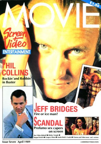 MOVIE (UK 80s) magazine side cover Issue 7 April 1989