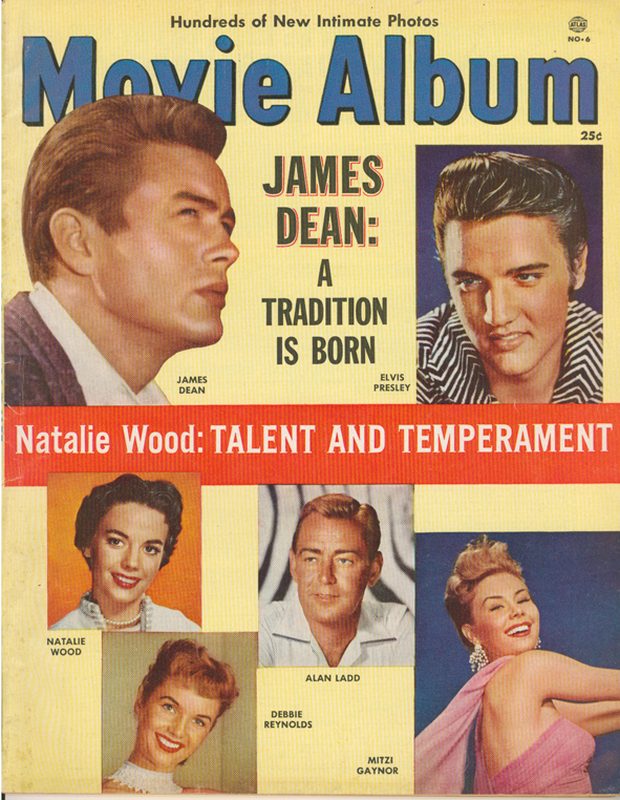 MOVIE ALBUM (50s) magazine side cover Issue 6  1957