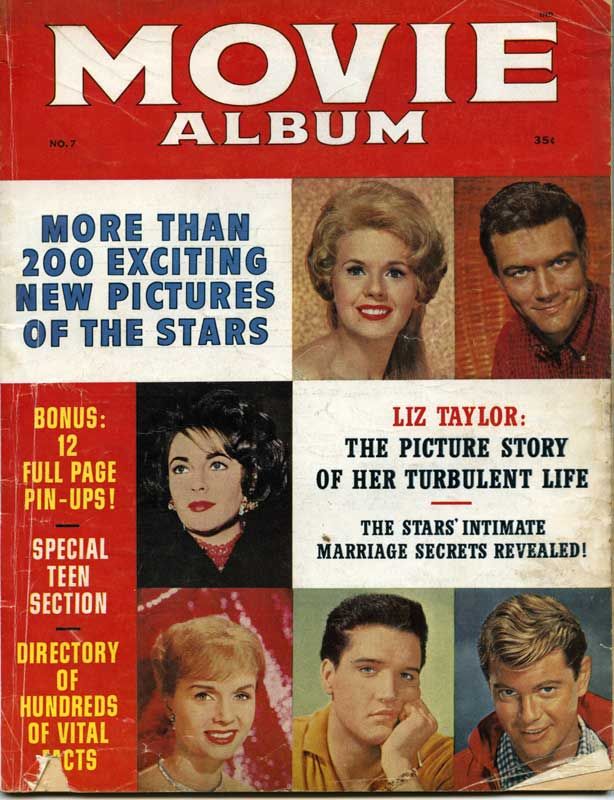 MOVIE ALBUM (60s) magazine side cover Issue 7  1961
