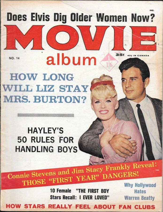 MOVIE ALBUM (60s) magazine side cover Issue 14  1964