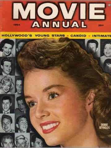 MOVIE ANNUAL magazine side cover  1954
