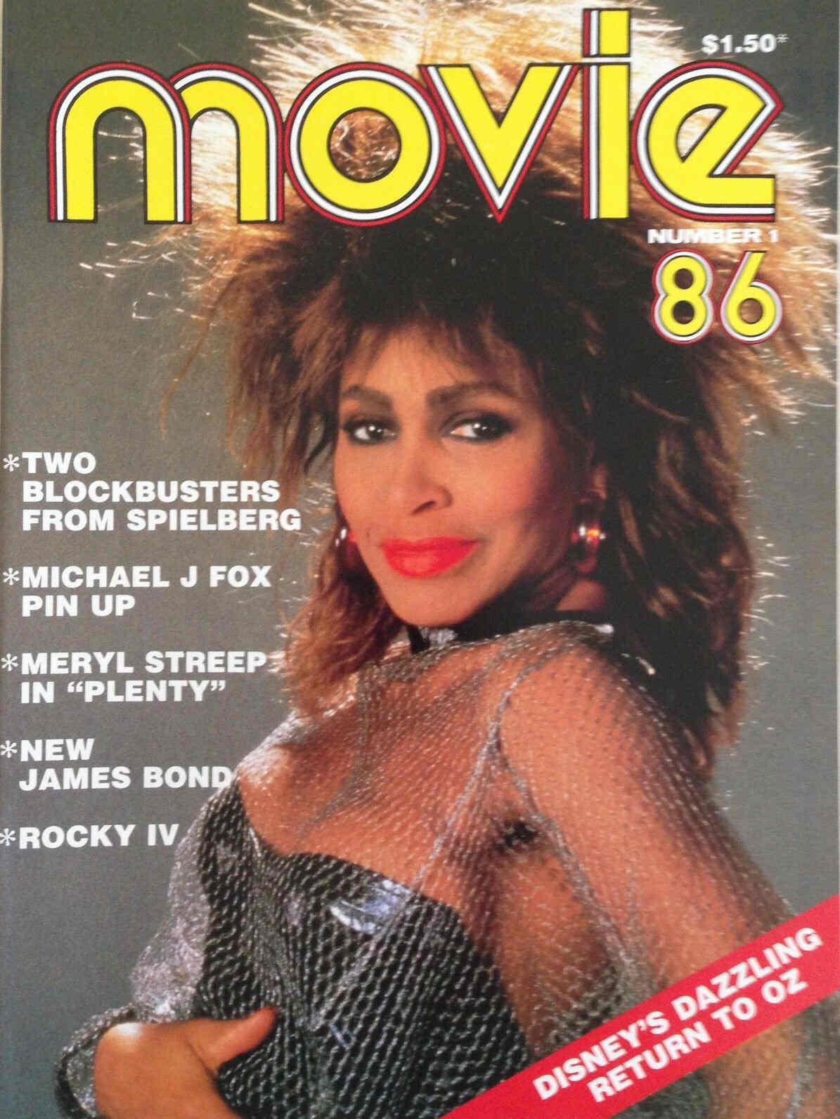 MOVIE (Au) magazine side cover Issue 1  1986