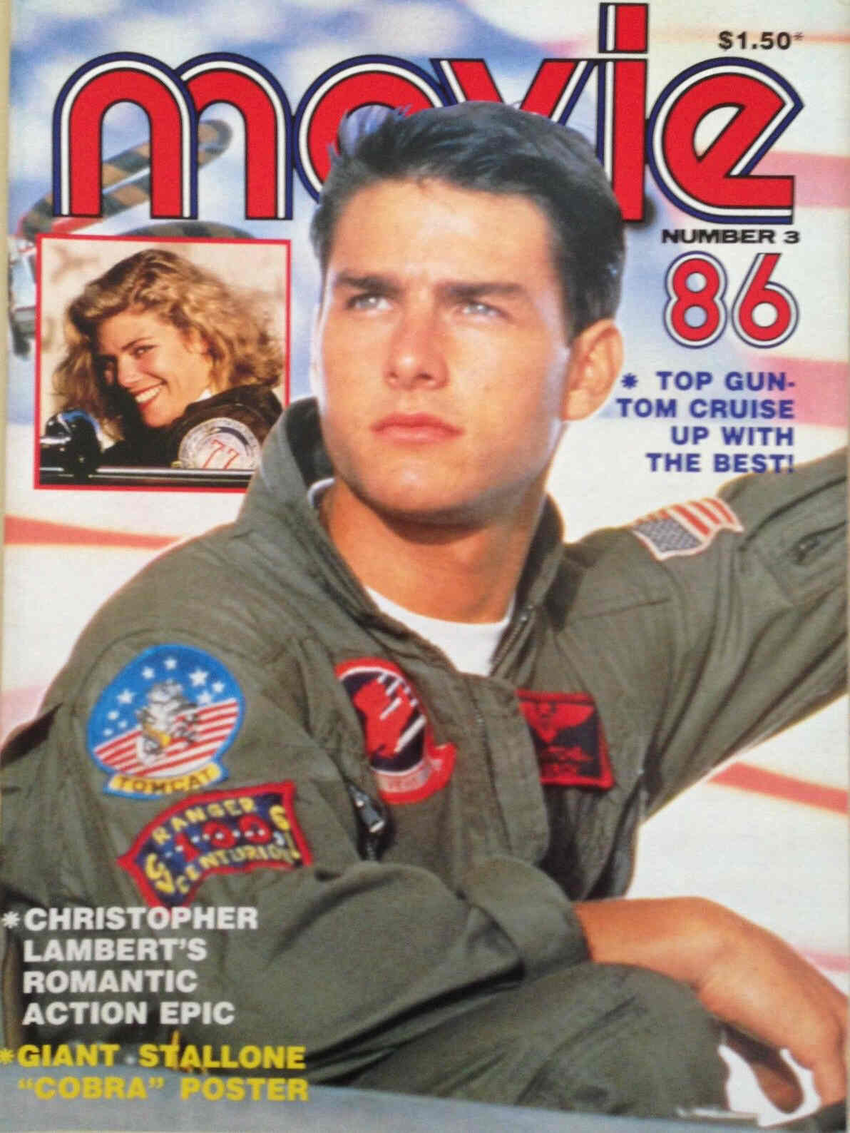 MOVIE (Au) magazine side cover Issue 3  1986