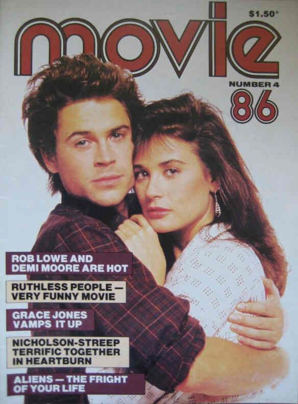 MOVIE (Au) magazine side cover Issue 4  1986