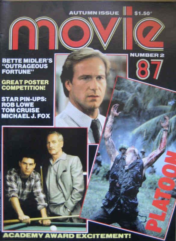 MOVIE (Au) magazine side cover Issue 2 Autumn 1987