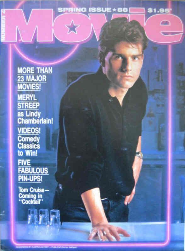 MOVIE (Au) magazine side cover Issue 4 Spring 1988