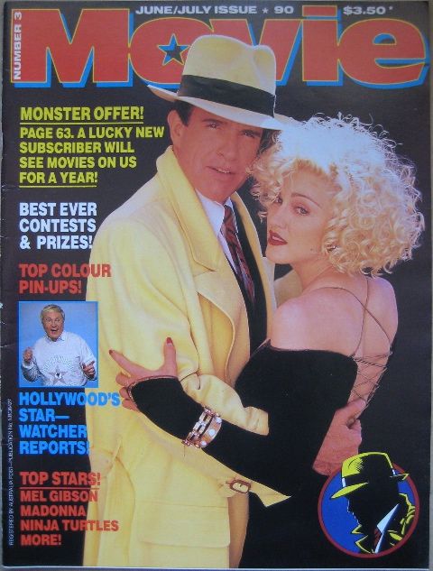 MOVIE (Au) magazine side cover Issue 3 June/July 1990