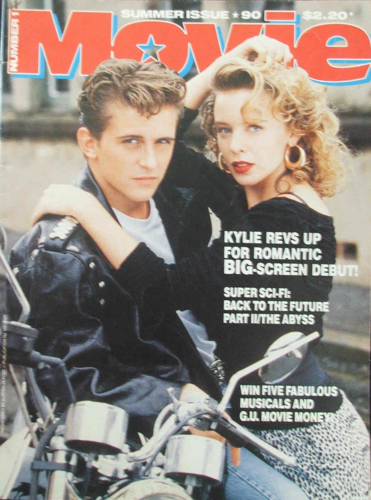 MOVIE (Au) magazine side cover Issue 1 Summer 1990