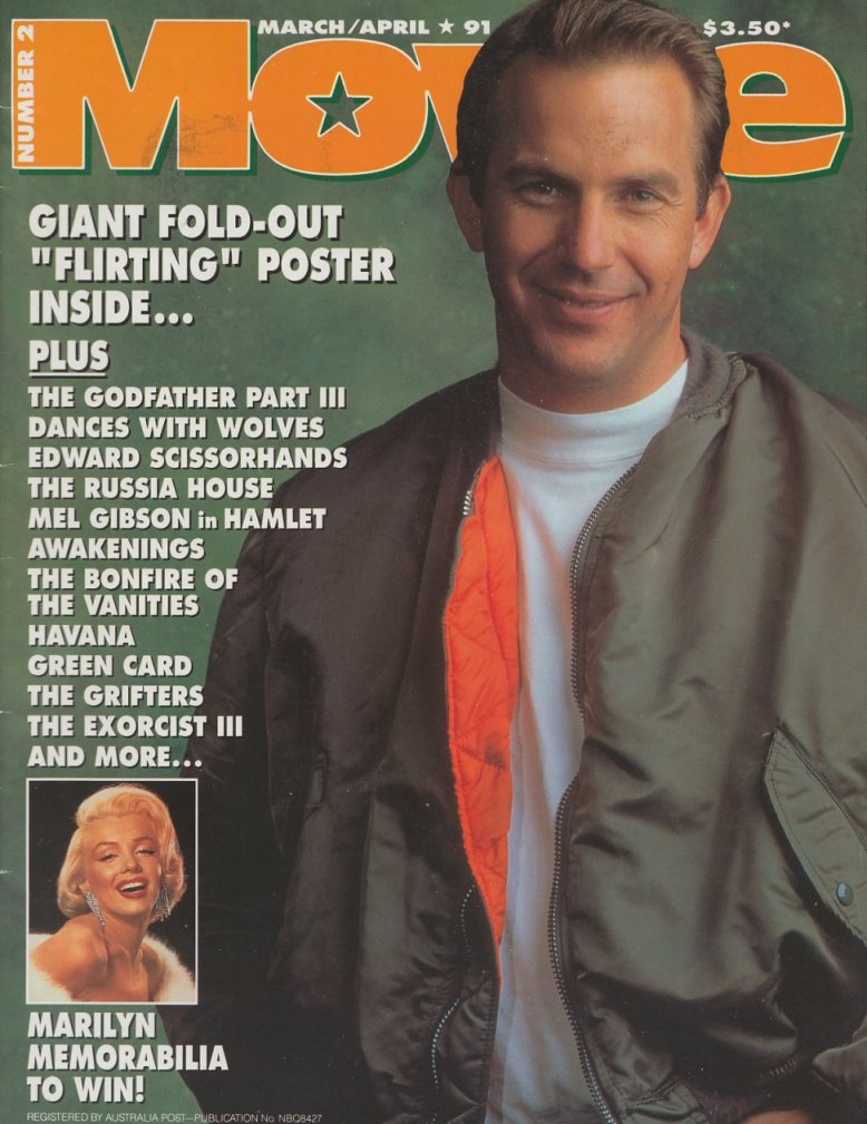 MOVIE (Au) magazine side cover Issue 2 March/April 1991