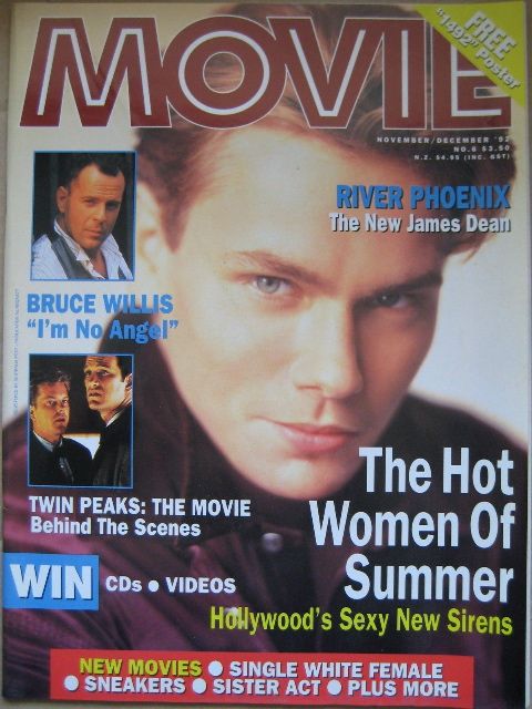 MOVIE (Au) magazine side cover Issue 6 November/December 1992