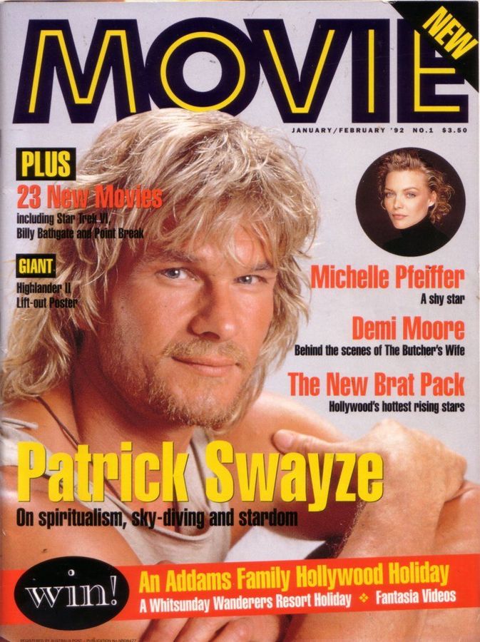 MOVIE (Au) magazine side cover Issue 1 January/February 1992